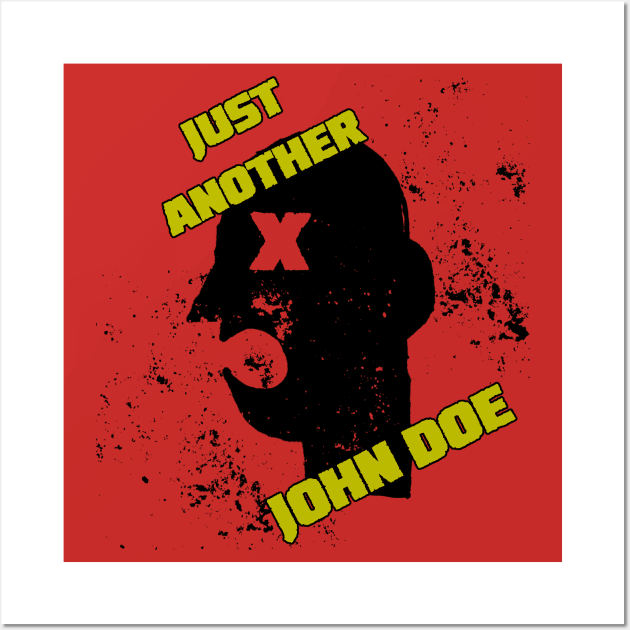 "Just Another John Doe" Yellow Variant Wall Art by FlippyFloppy